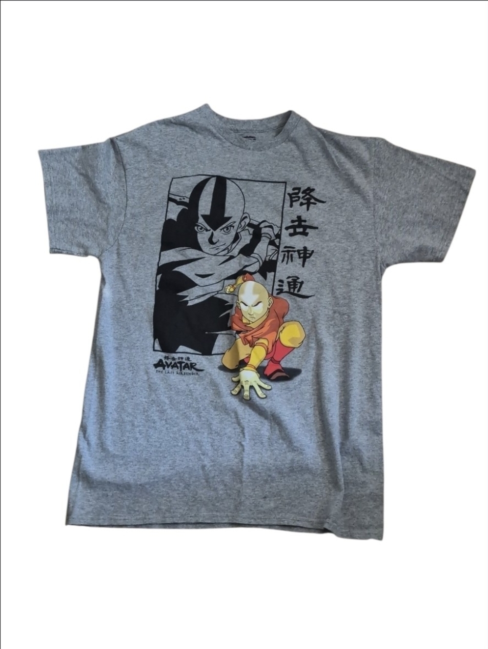 Nickelodeon Grey Avatar: The Last Airbender Aang Graphic Tee